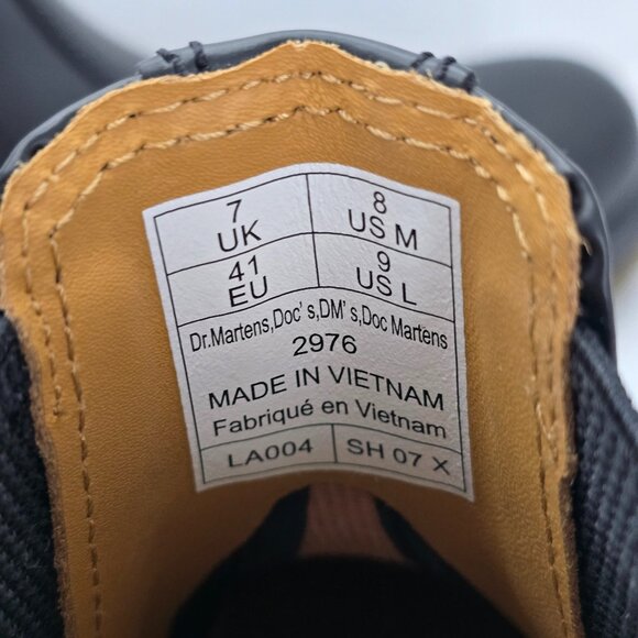 Dr. Martens | 2976 smooth black leather chunky slip-on Chelsea boots | WMS 9 - Picture 6 of 11